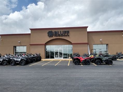 Bluff powersports - Bluff Powersports has a wide selection of ATVs, UTVs, and motorcycles from leading brands. Our knowledgeable team is ready to assist you in finding the perfect vehicle for your needs. Come to our Poplar Bluff, MO dealership and start your adventure today! 